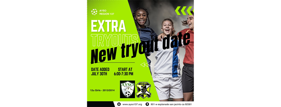 12uGirls Extra Tryout Added